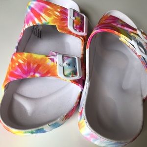Tie dye sandals